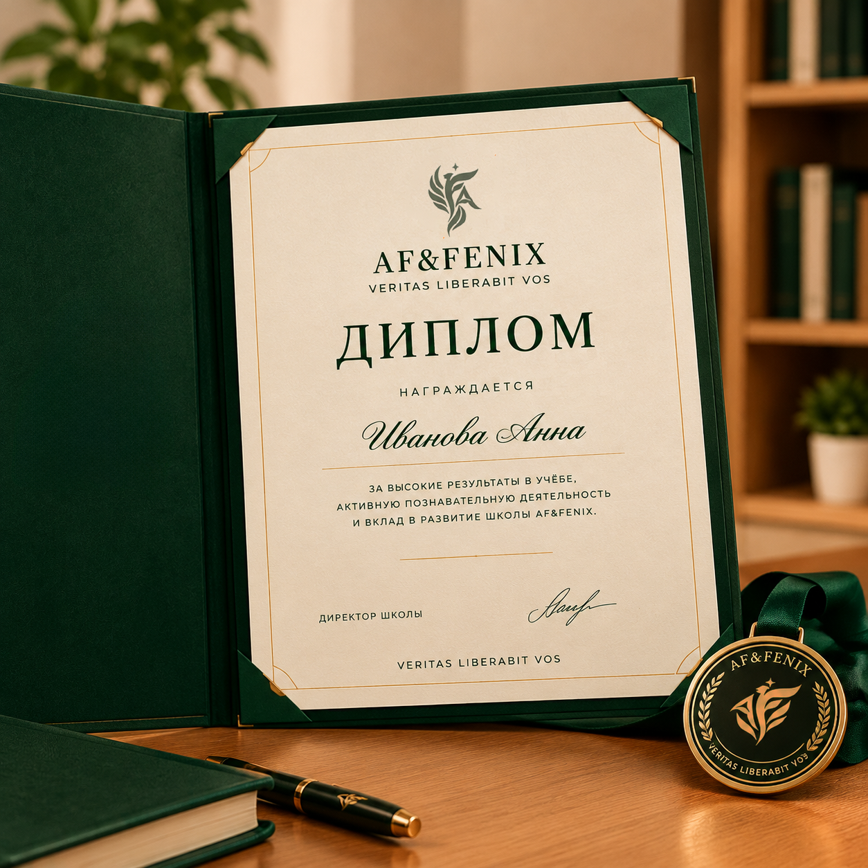 Премиальный_диплом_AF_FENIX_с_медалью_на_столе2.png