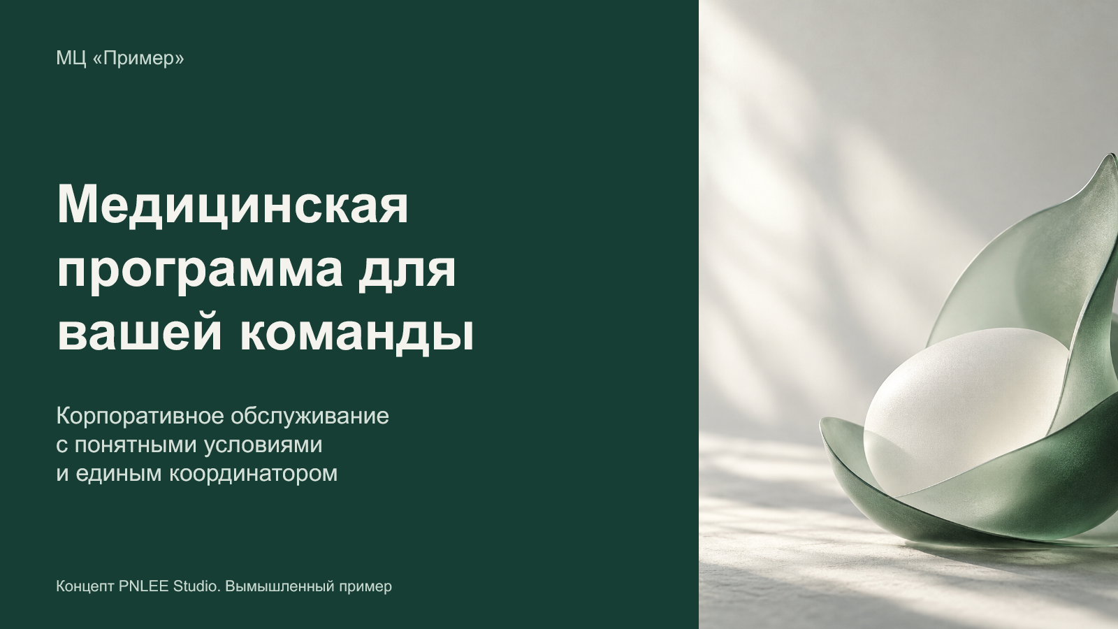 Корпоративная презентация МЦ — демонстрационный концепт