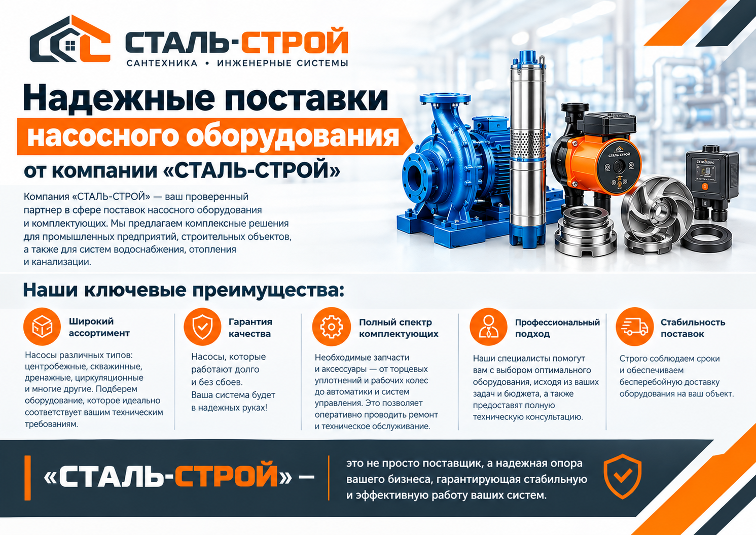 Презентация компании по поставкам насосного оборудования