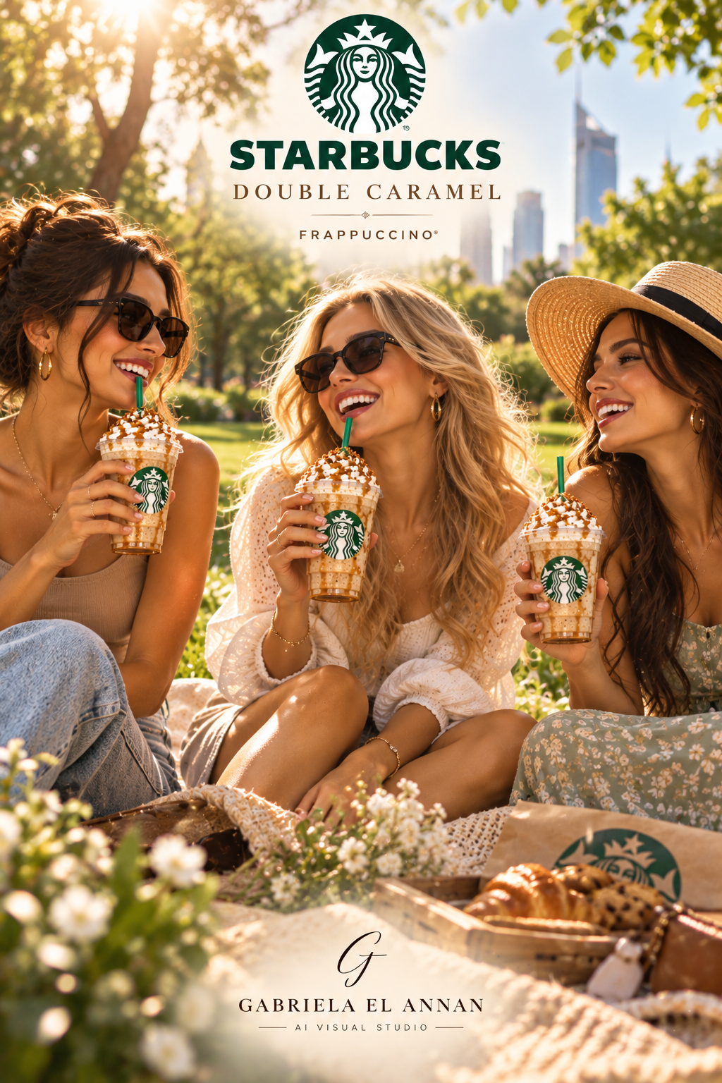 Starbucks — Double Caramel | AI-реклама напитка и видеоролик