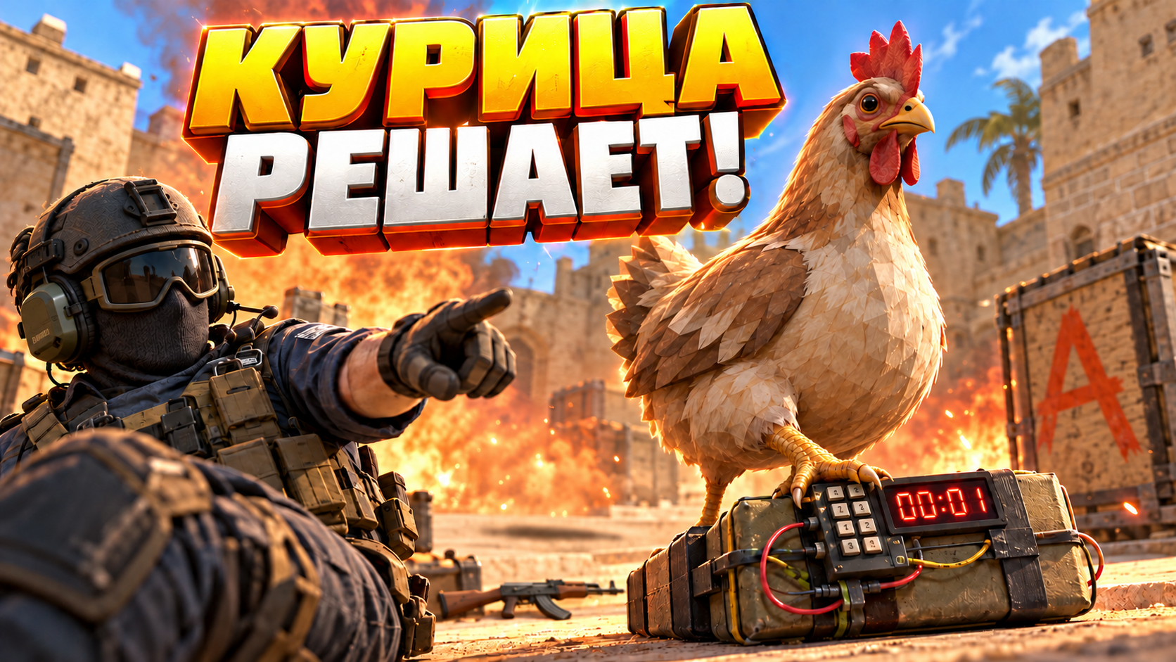 Курица_решает_винтовка_на_земле.png