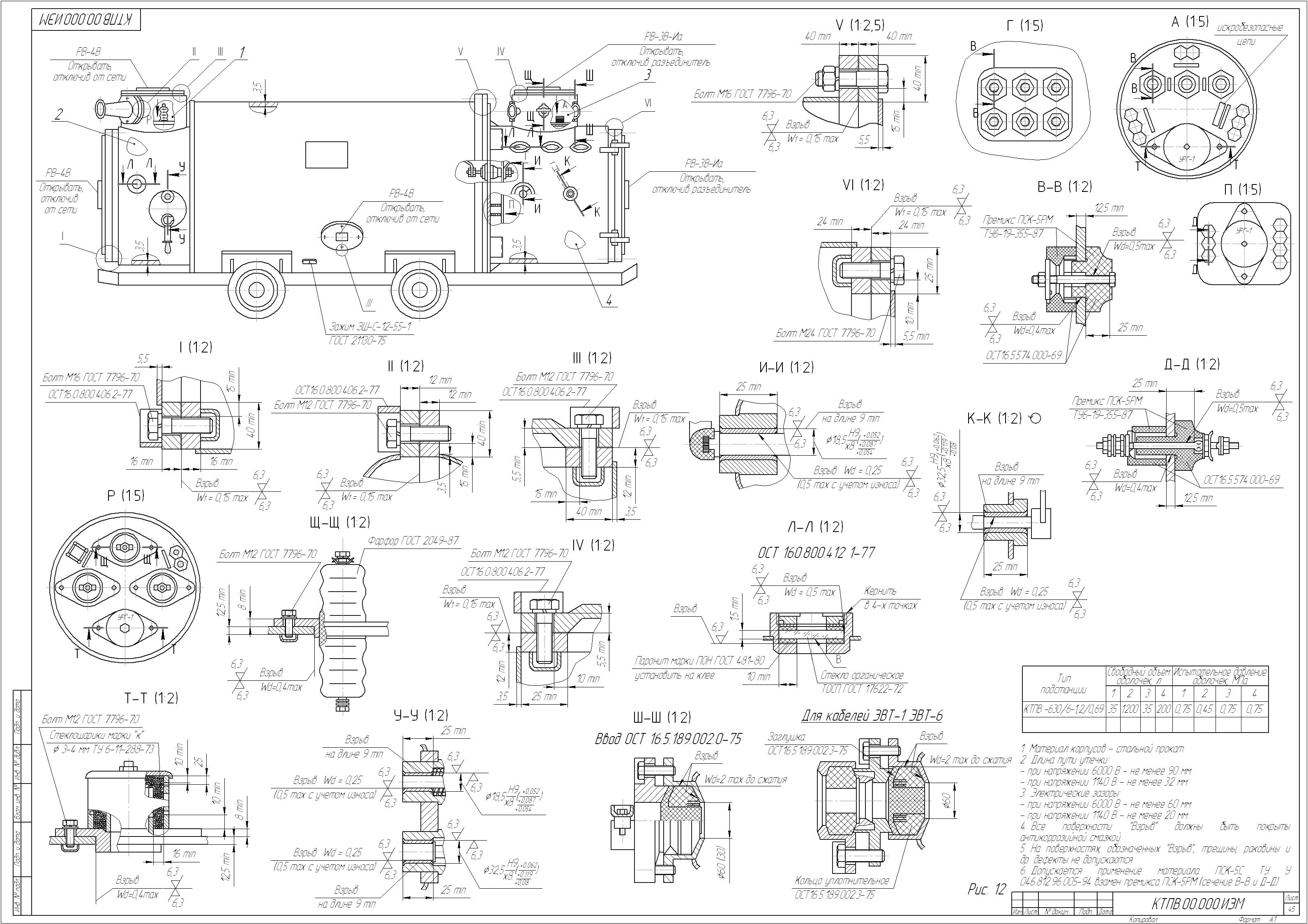 Подстанция трансформаторная взрывобезопасная шахтная ТСШВП-630_6