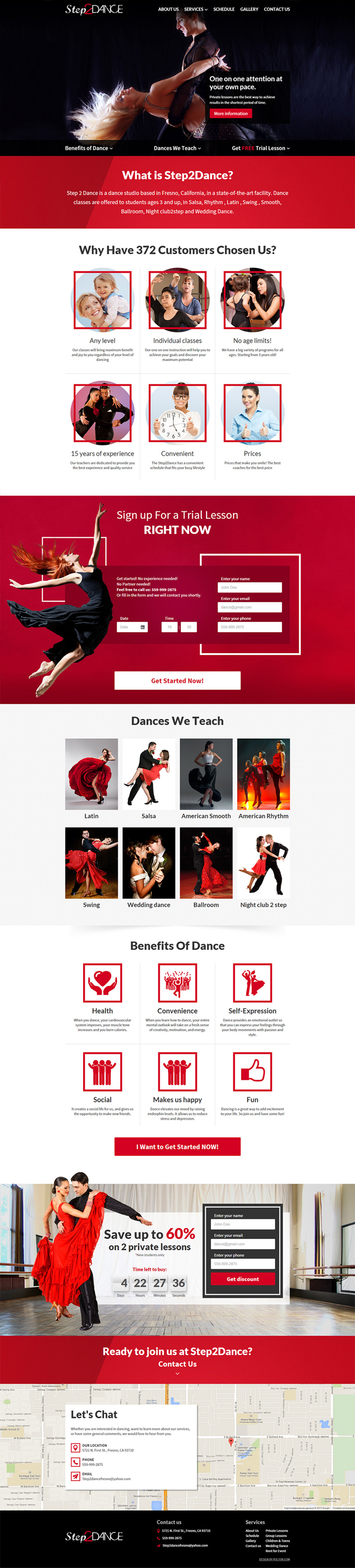 Landing для американской студии танцев Step2DANCE.jpg