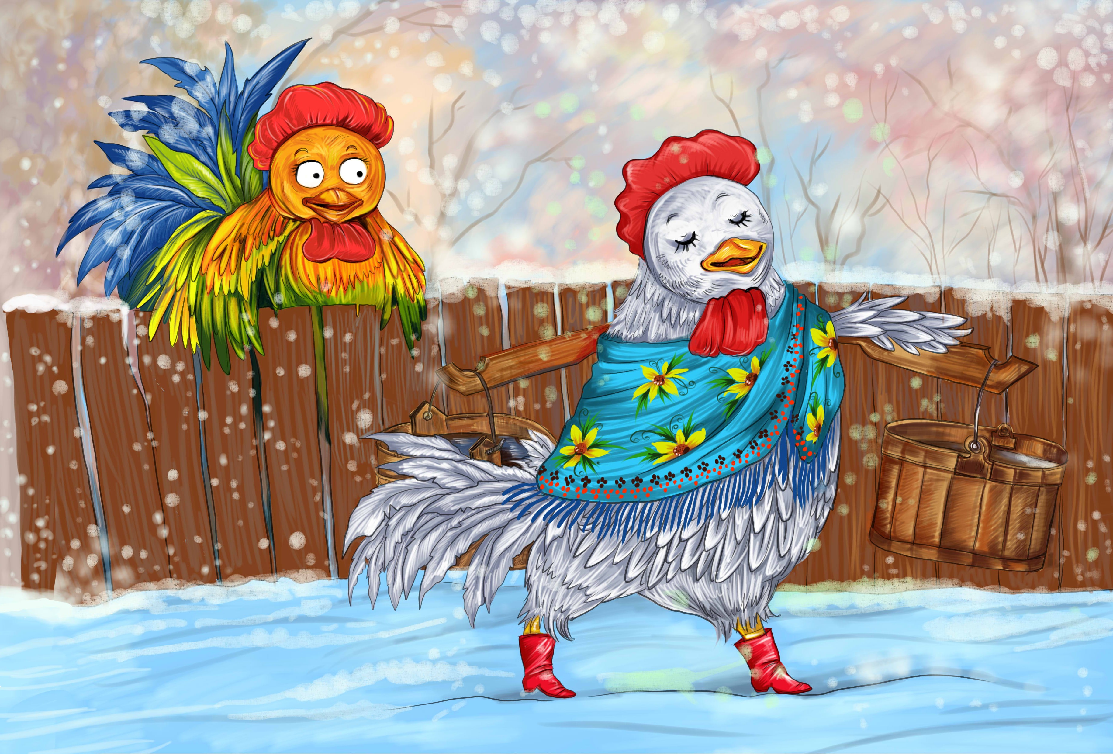 Красивые петушки    .jpg