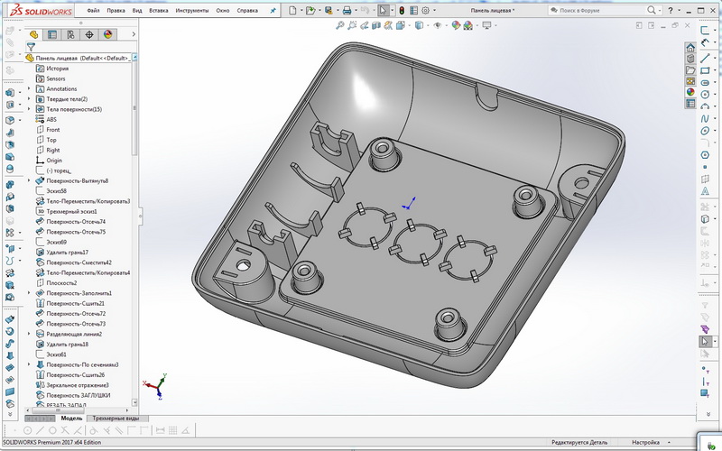 SOLIDWORKS Premium 2017 x64 Edition - [Панель лицевая ].jpg.jpg