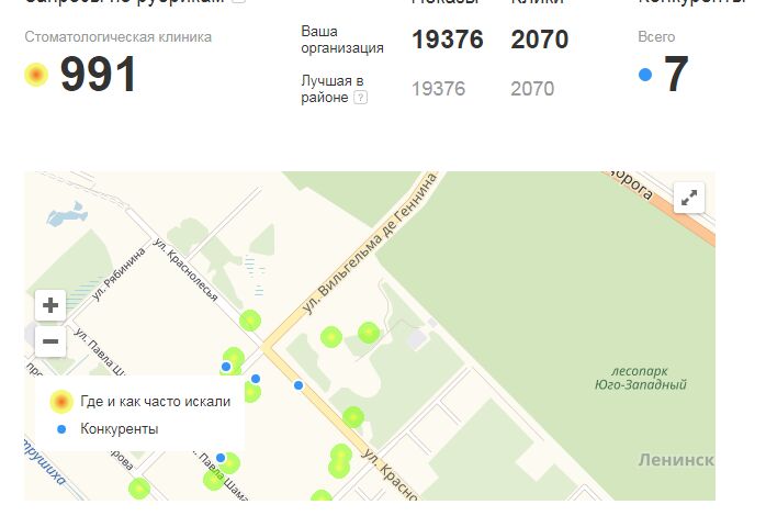 Размещение компании и продвижение на картах Яндекс