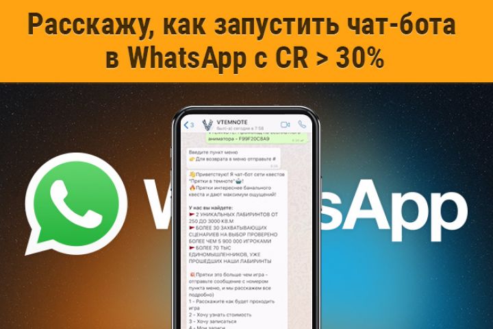Объясню, как запустить рекламу в чат-бота WhatsApp с конверсией 30% - 1090789