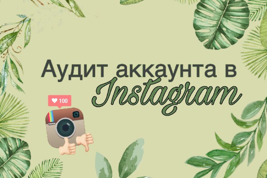 Детальный аудит Instagram аккаунта 2 500 руб. за 5 дней.. Анастасия