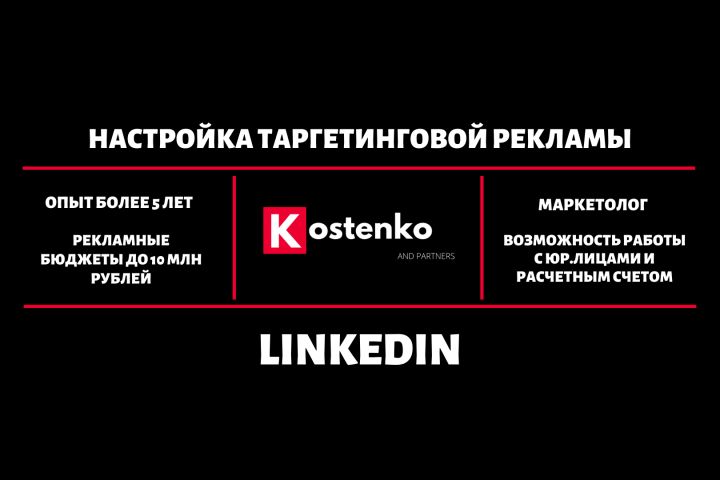 Настройка Таргета LinkedIn + 1 месяц Ведения и Оптимизации - 1239821