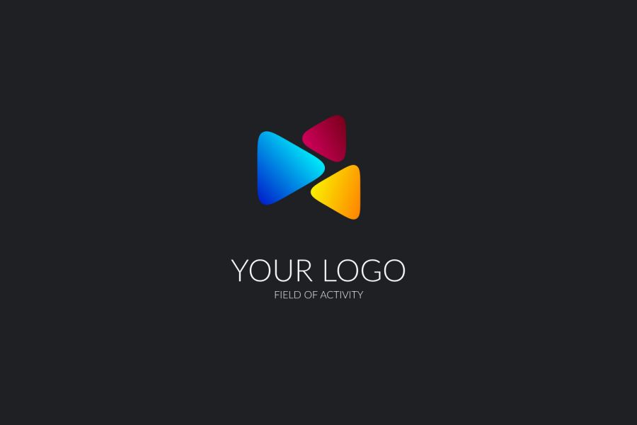 Продаю: абстрактный лого, треугольники -   товар id:65
