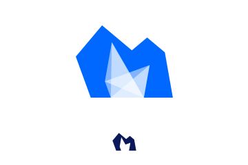 Logo: Буква М и минерал