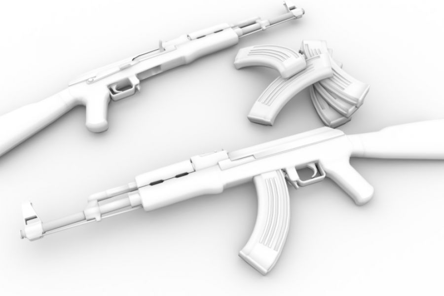 Продаю: Модель AK-47, солидная, без текстур -   товар id:614
