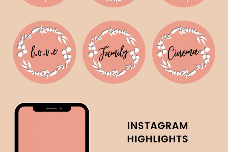 Продаю: Instagram highlight icons  -   готовая работа на продажу :1282