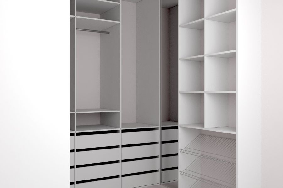 Проектирование гардеробных комнат + 3D Визуализация 3 500 руб. за 2 дня.. Мария Лодзева