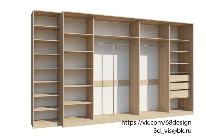 Проектирование гардеробных комнат + 3D Визуализация - 1383378