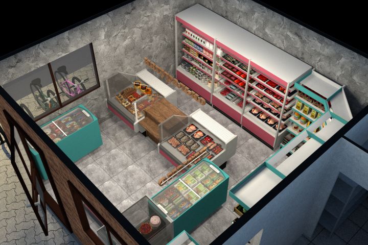 Проектирование и визуализация продуктовых магазинов - 1405295