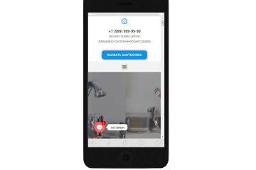 Лендинг услуги сантехника