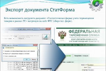 Статистическая форма для таможни (импорт и экспорт ЕАЭС)