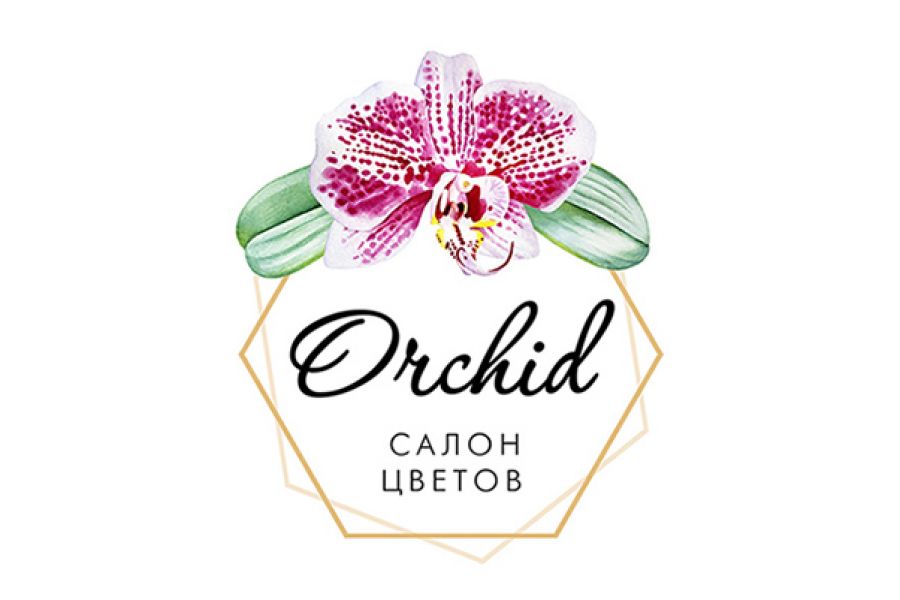 Продаю: Акварельный логотип Orchid