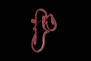 F Logo calligraphy