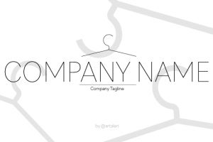 clothes store logo hanger_Монтажная область 1