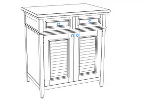 Тумба 900х600х970 имит_жалюзи.