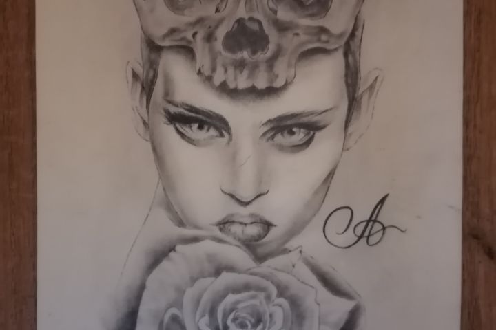 Эскизы для тату, как черно-белые так и цветные, в жанре хоррор-фентези - 1523806