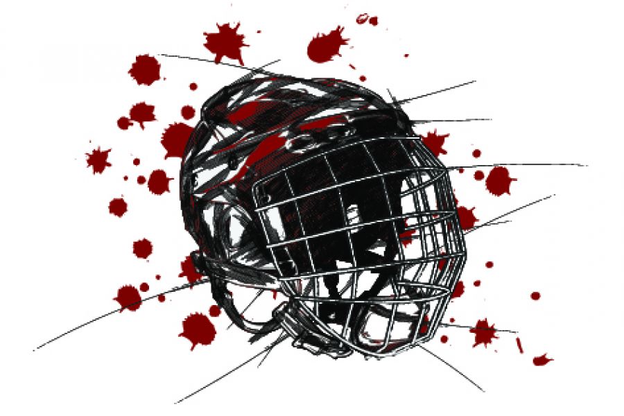 Продаю: Иллюстрация / Принт на вещах (хоккейный шлем) -   товар id:4495