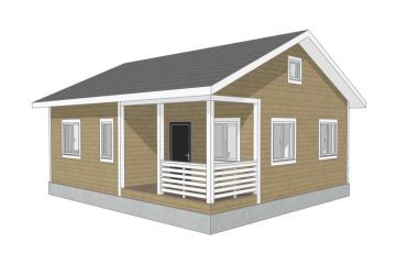 Проект каркасного дома для самостоятельной сборки