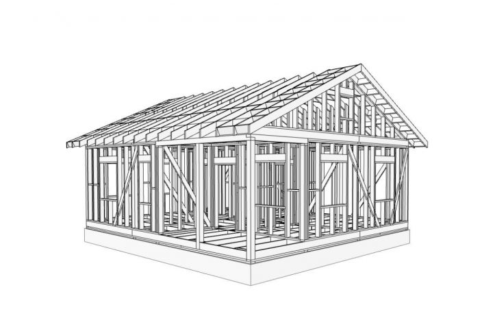 Проект каркасного дома для самостоятельной сборки - 1567063
