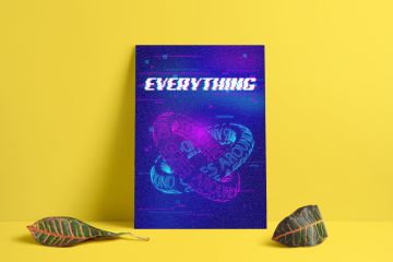 Дизайн постеров, карточек, стикеров