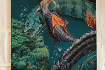 картина на холсте "Русалка"