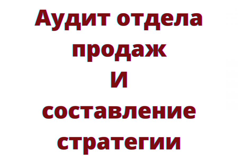 Аудит отдела продаж и разработка стратегии 10 000 руб.  за 30 дней.. Анна Бенько