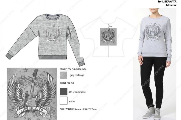 Отрисовка принтов и паттернов для одежды - 1609013