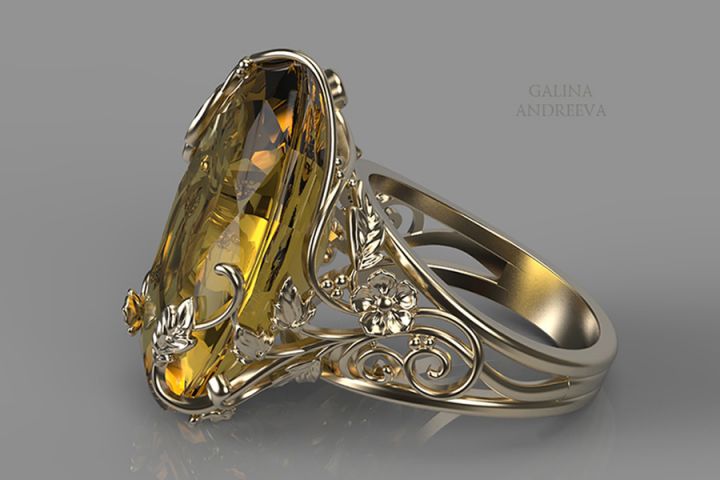 3D моделирование ювелирных изделий, дизайн, визуализация - 1636205