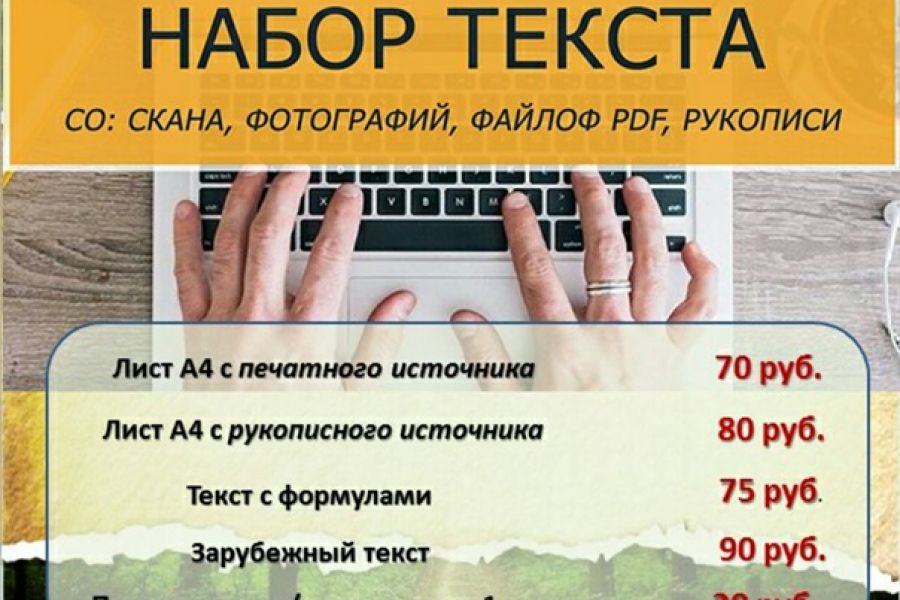 Набор текста по изображениям либо аудио и видео материалу 1 000 руб.  за 1 день.. Sayat Shakhatov