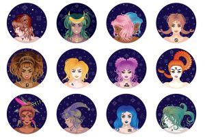 Zodiac girls set