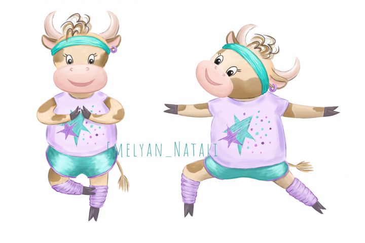 Создание 2D персонажей в диджитал (растровая и векторная графика), в акварели - 1643763