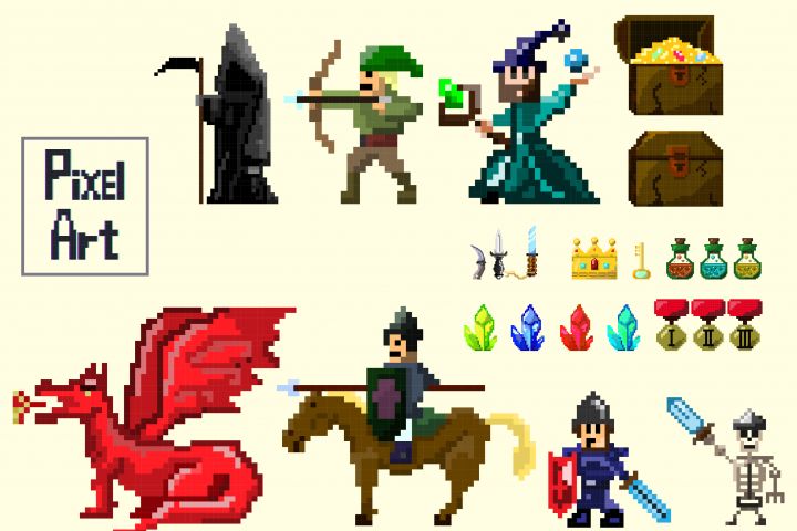 Рисую вектор в стиле пиксель-арт  (Pixel ART) - 1663560