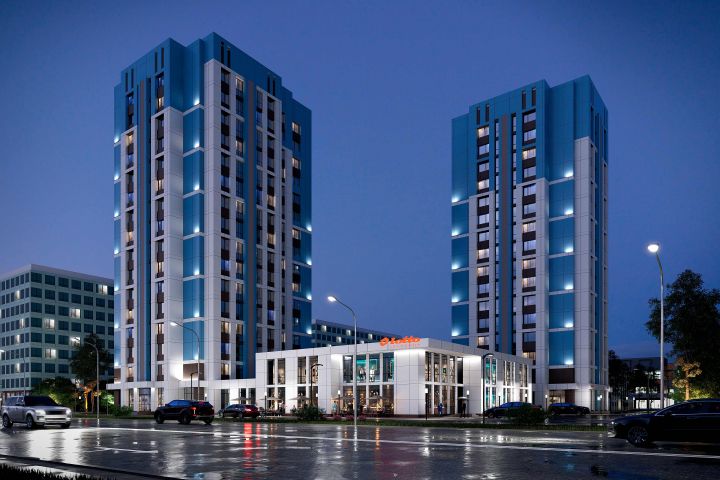 3D визуализация экстерьера жилых кмплексов - 1674698