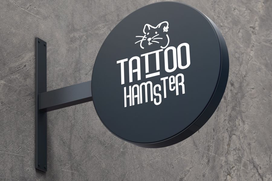 Продаю: Логотип для тату салона Tattoo Hamster