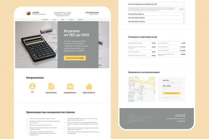 Разработка дизайна лендинга - 1683553