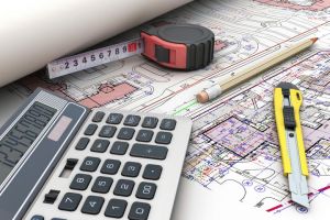 tools-architects-plans-calculator-pen-knife-stationery-roulette-