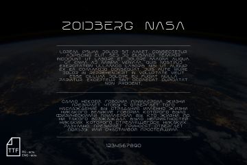 Шрифт ZOIDBERG NASA 