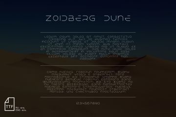 Шрифт ZOIDBERG DUNE 