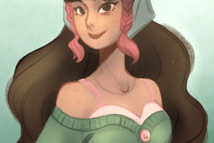 Иллюстрация одного персонажа без фона - 1702132