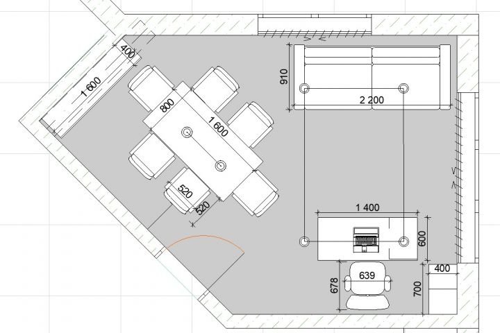 Планировка, концепция интерьера с вариантами, папка рабочей документации проекта - 1703052