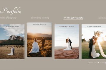 Дизайн Landing Page (страница фотографа)