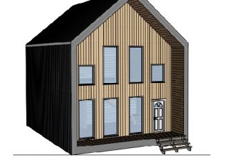 Проект дома в стиле БарнХаус