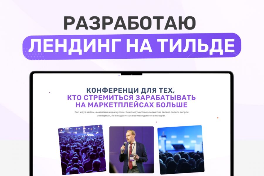 Разработка лендинга на тильде 35 000 руб.  за 10 дней.. Антон Комович